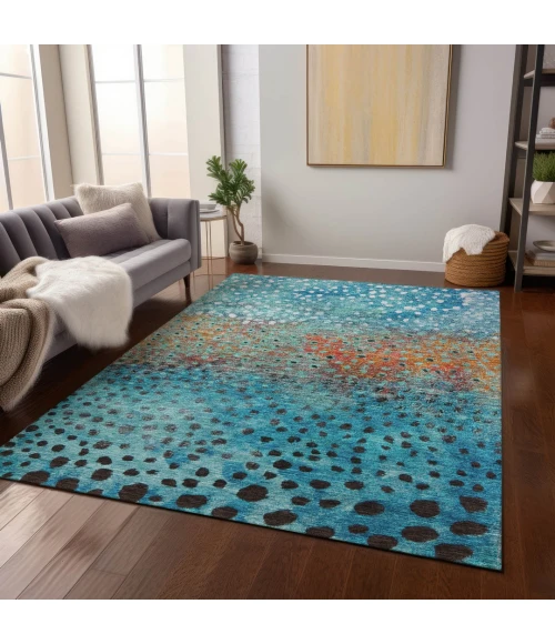 Addison Rugs Chantille Blue ACN1074 9ft. x 12ft. Rect. Rug