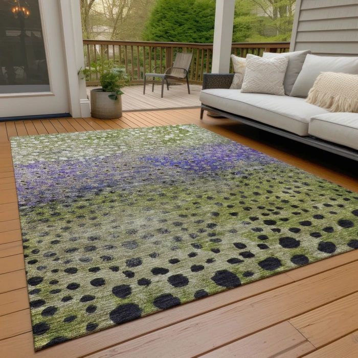 Addison Rugs Chantille Green ACN1074 5ft. x 7ft.6in. Rect. Rug