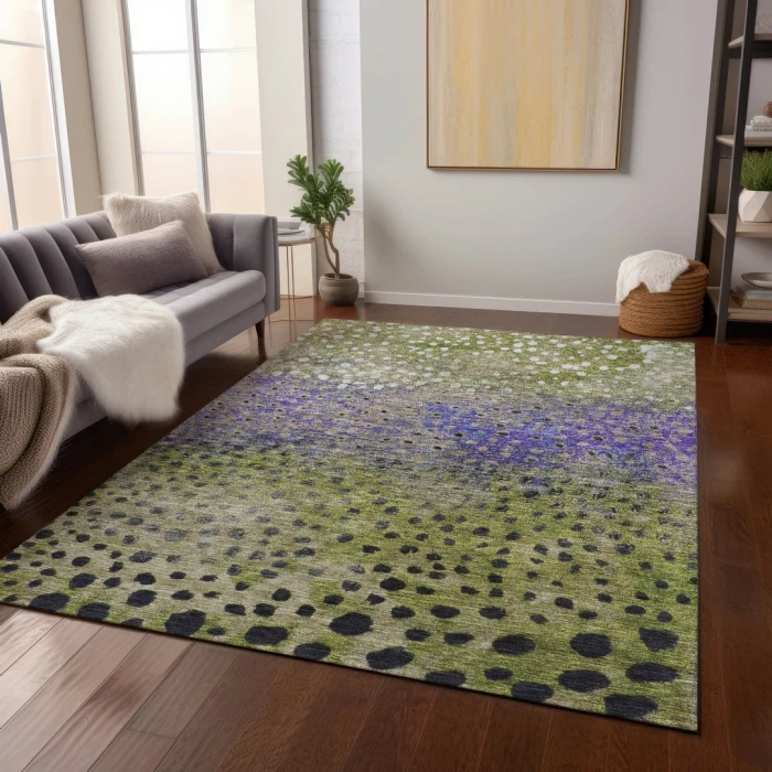 Addison Rugs Chantille Green ACN1074 5ft. x 7ft.6in. Rect. Rug