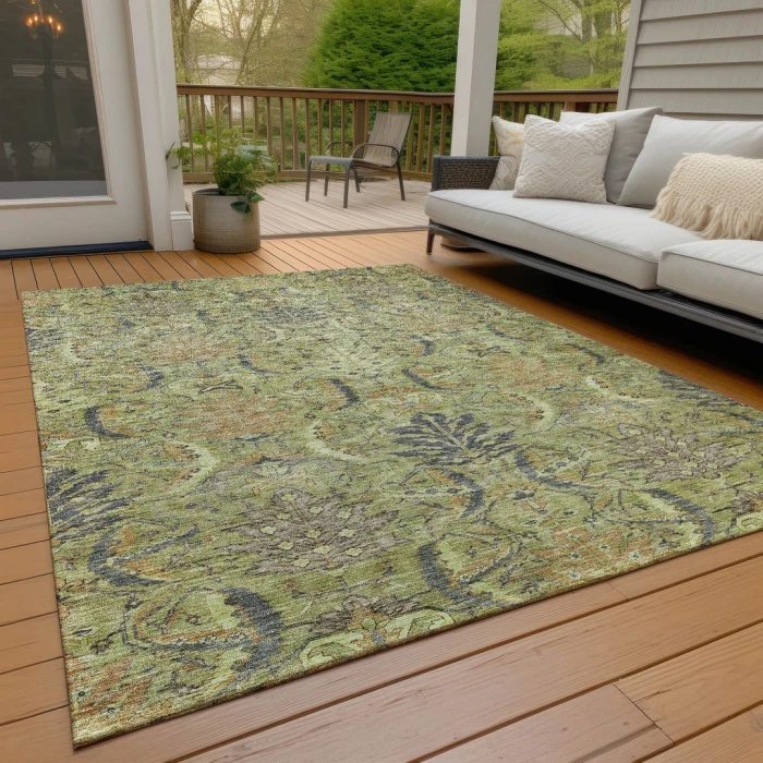 Addison Rugs Chantille Green ACN1082 8ft. x 10ft. Rect. Rug