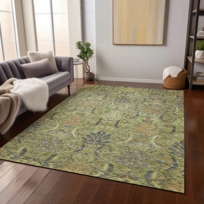 Addison Rugs Chantille Green ACN1082 8ft. x 10ft. Rect. Rug