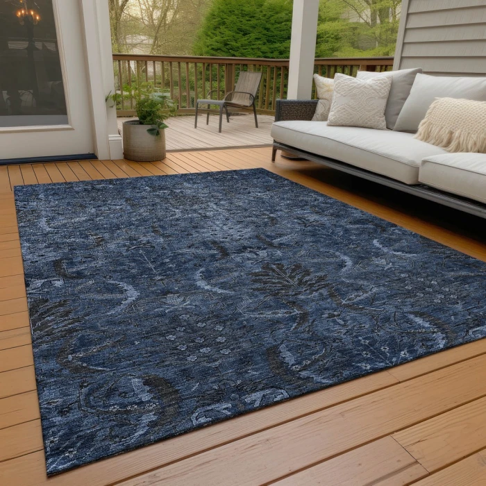 Addison Rugs Chantille Blue ACN1082 9ft. x 12ft. Rect. Rug