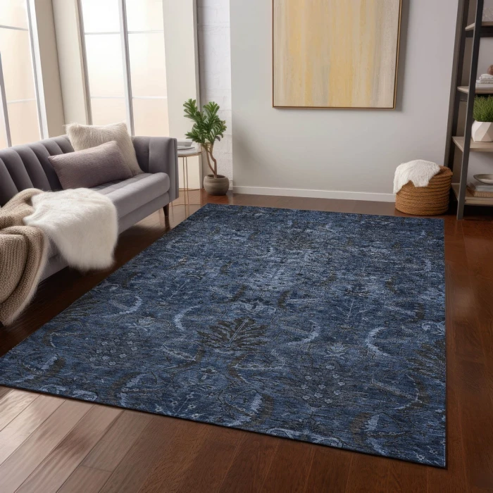 Addison Rugs Chantille Blue ACN1082 9ft. x 12ft. Rect. Rug
