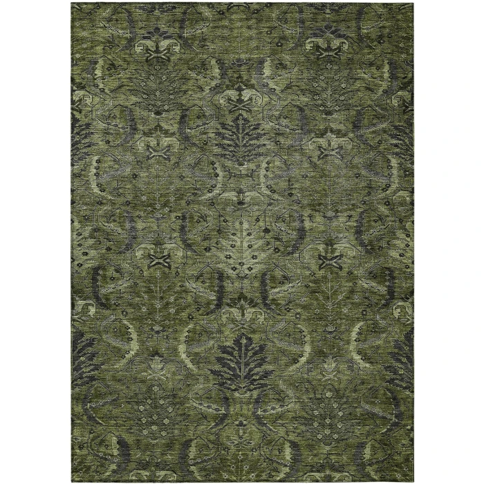 Addison Rugs Chantille Green ACN1082 9ft. x 12ft. Rect. Rug