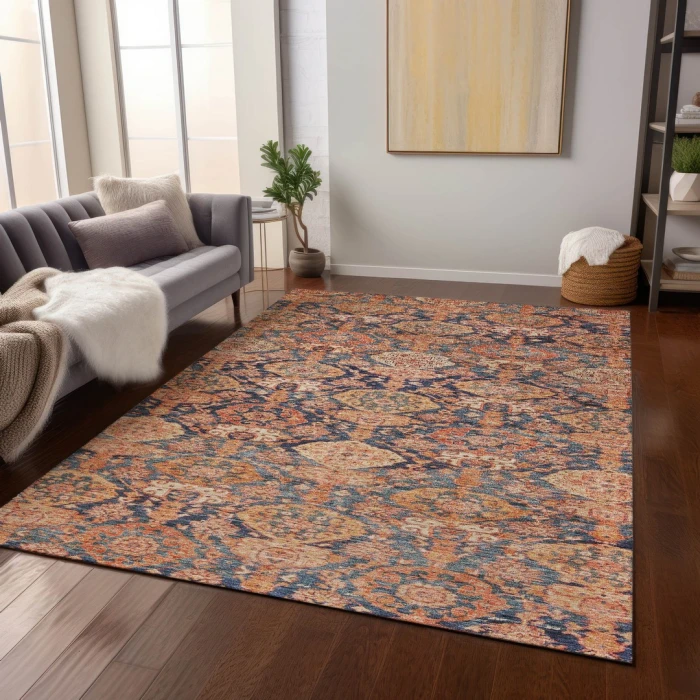 Addison Rugs Chantille Orange ACN1084 5ft. x 7ft.6in. Rect. Rug