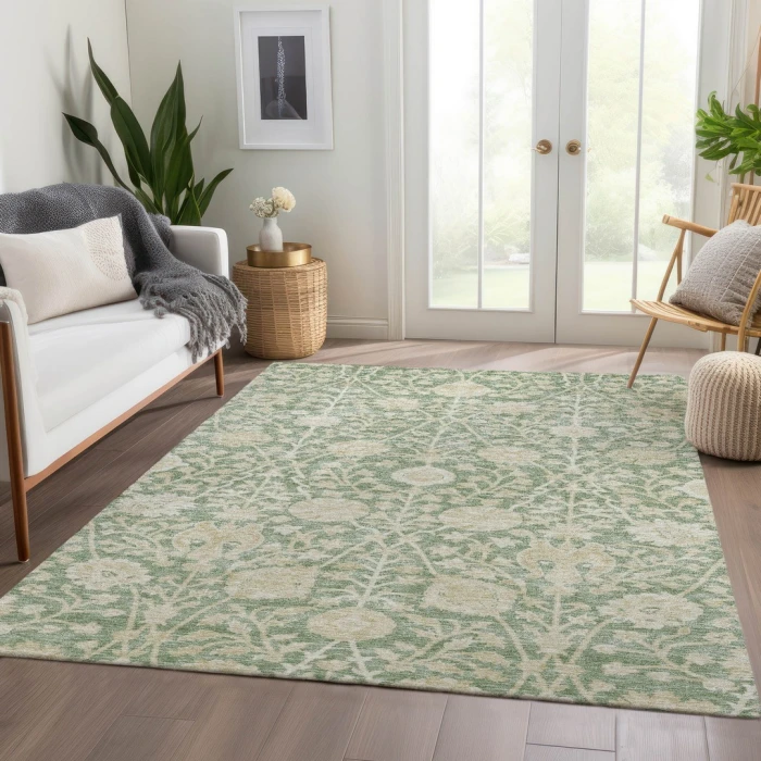 Addison Rugs Chantille Green ACN1086 9ft. x 12ft. Rect. Rug