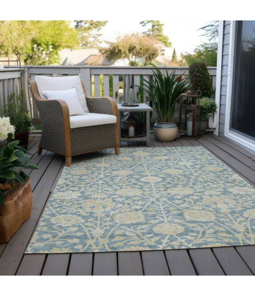 Addison Rugs Chantille Blue ACN1086 5ft. x 7ft.6in. Rect. Rug