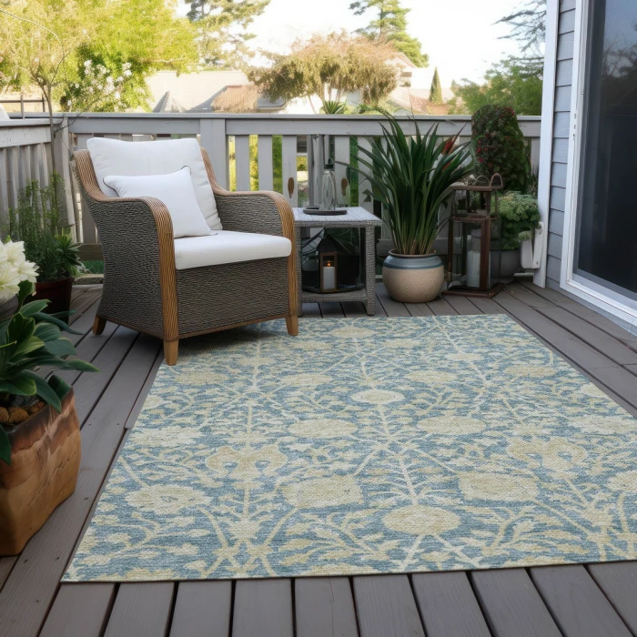 Addison Rugs Chantille Blue ACN1086 5ft. x 7ft.6in. Rect. Rug