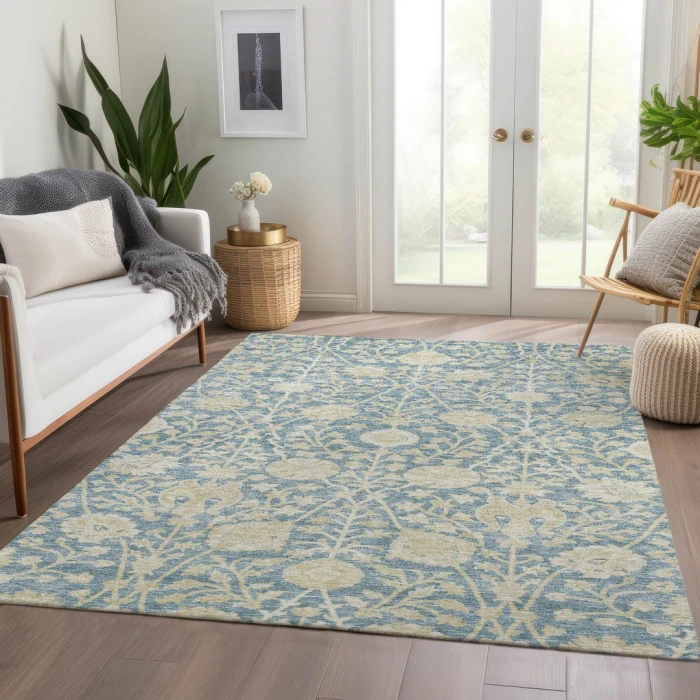 Addison Rugs Chantille Blue ACN1086 5ft. x 7ft.6in. Rect. Rug