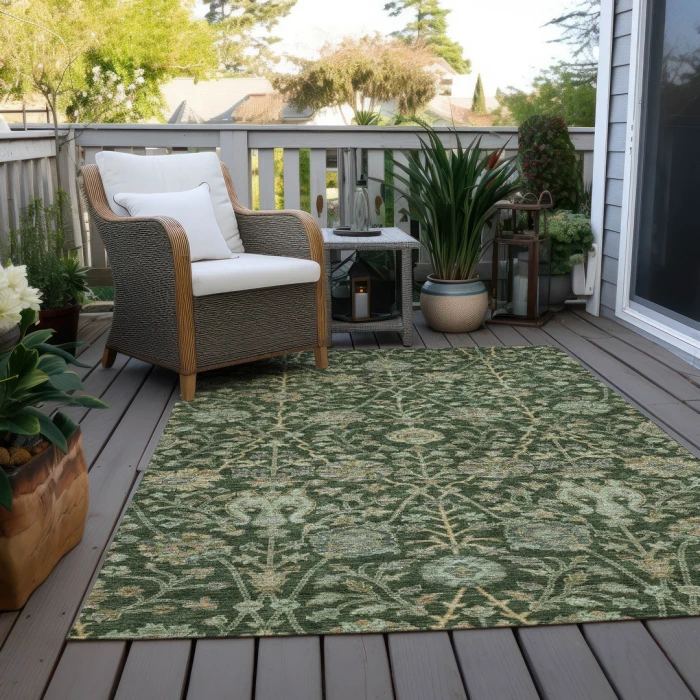Addison Rugs Chantille Green ACN1087 5ft. x 7ft.6in. Rect. Rug