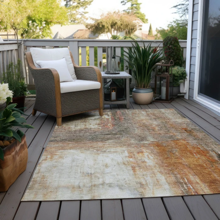 Addison Rugs Chantille Orange ACN1095 5ft. x 7ft.6in. Rect. Rug