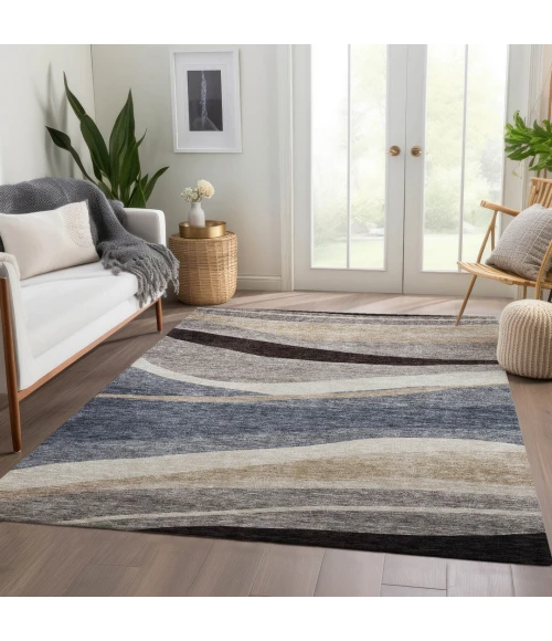 Addison Rugs Chantille Blue ACN1098 9ft. x 12ft. Rect. Rug