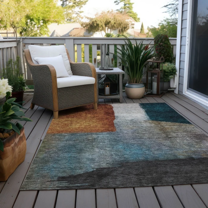 Addison Rugs Chantille Orange ACN1100 5ft. x 7ft.6in. Rect. Rug