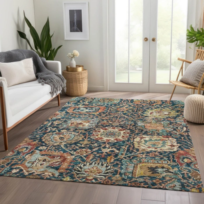 Addison Rugs Chantille Blue ACN1101 8ft. x 10ft. Rect. Rug