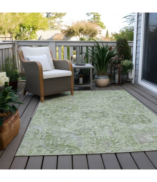 Addison Rugs Chantille Green ACN1102 5ft. x 7ft.6in. Rect. Rug