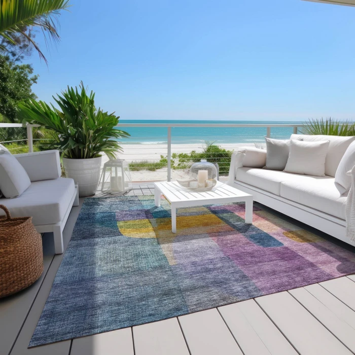 Addison Rugs Chantille Blue ACN1113 9ft. x 12ft. Rect. Rug