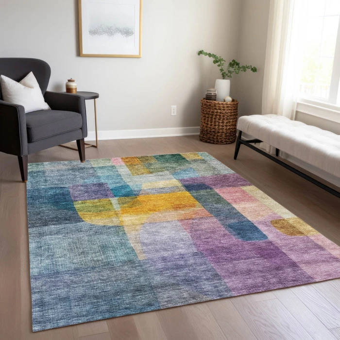 Addison Rugs Chantille Blue ACN1113 9ft. x 12ft. Rect. Rug