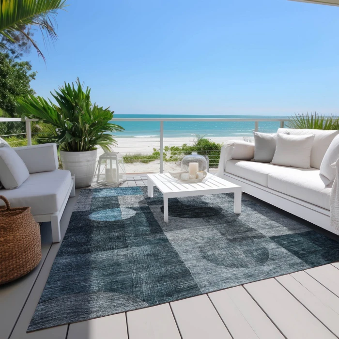Addison Rugs Chantille Teal ACN1114 8ft. x 10ft. Rect. Rug