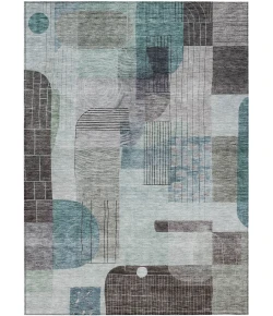 Addison Rugs Chantille Teal ACN1116 5ft. x 7ft.6in. Rect. Rug
