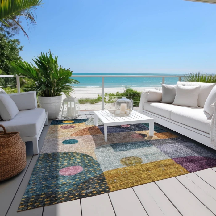 Addison Rugs Chantille Green ACN1117 5ft. x 7ft.6in. Rect. Rug