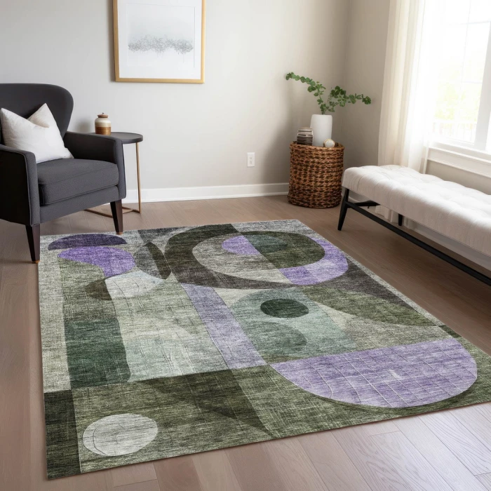 Addison Rugs Chantille Green ACN1117 8ft. x 10ft. Rect. Rug