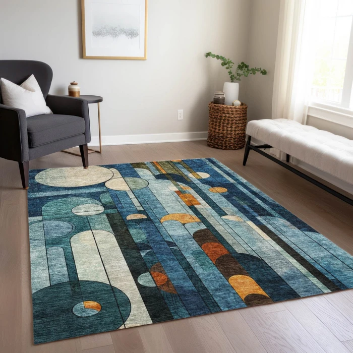 Addison Rugs Chantille Blue ACN1125 8ft. x 10ft. Rect. Rug