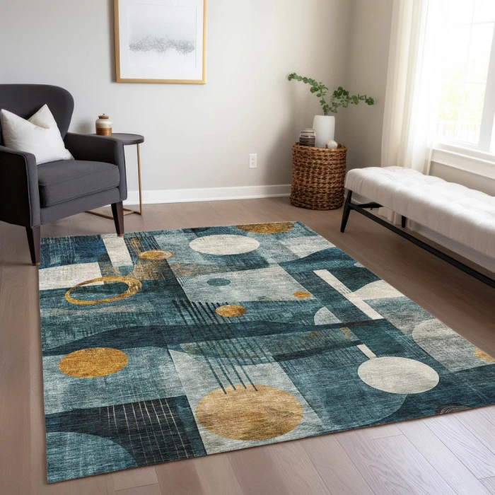Addison Rugs Chantille Teal ACN1126 8ft. x 10ft. Rect. Rug