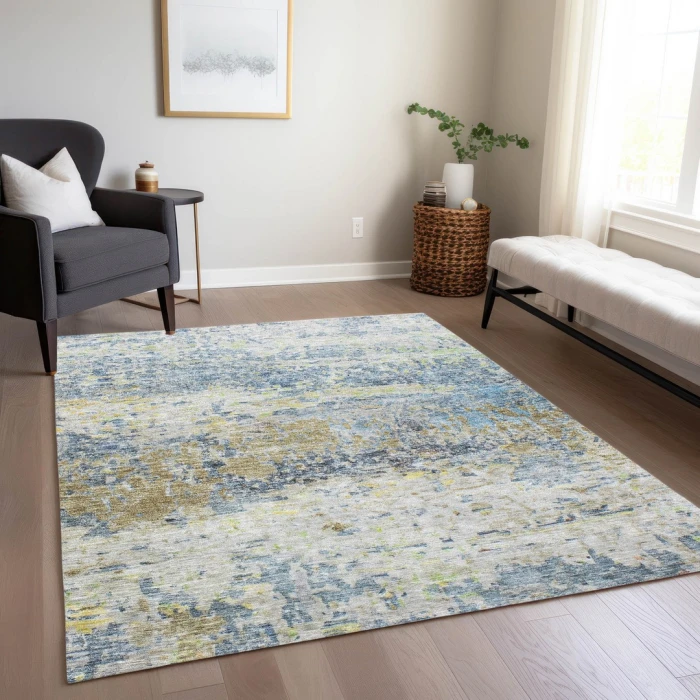 Addison Rugs Chantille Blue ACN1129 9ft. x 12ft. Rect. Rug