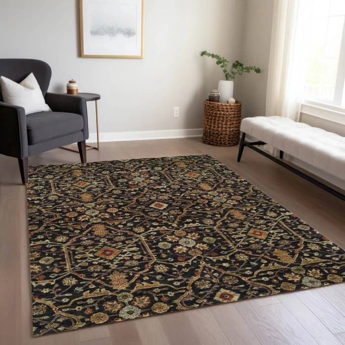 Addison Rugs Chantille Black ACN1130 8ft. x 10ft. Rect. Rug