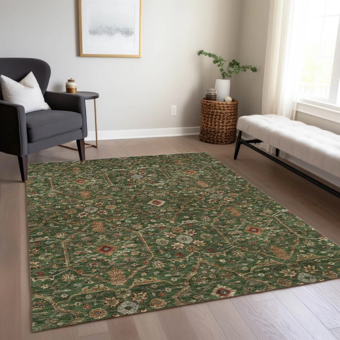 Addison Rugs Chantille Green ACN1130 5ft. x 7ft.6in. Rect. Rug