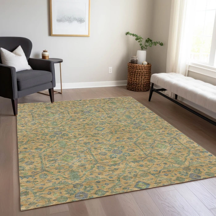 Addison Rugs Chantille Orange ACN1131 9ft. x 12ft. Rect. Rug