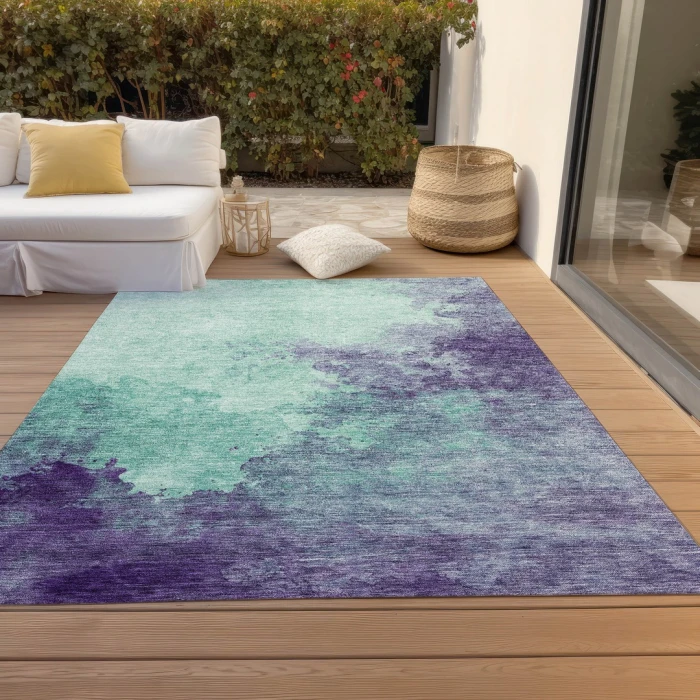 Addison Rugs Chantille Blue ACN1138 8ft. x 10ft. Rect. Rug