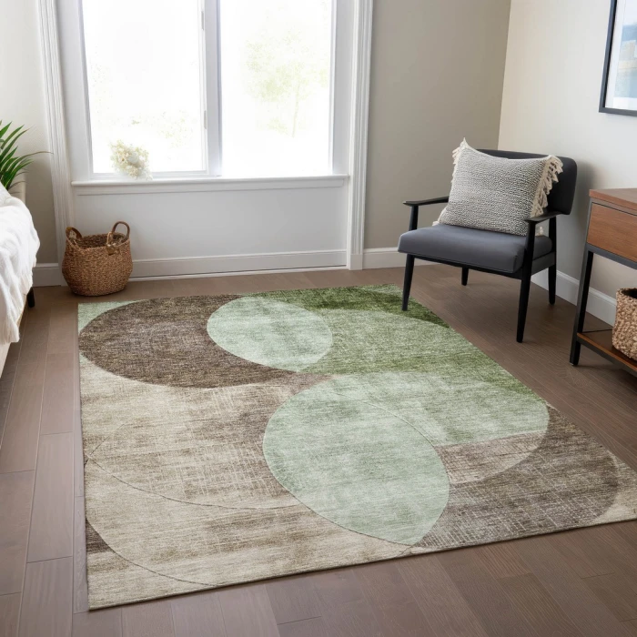 Addison Rugs Chantille Green ACN1140 5ft. x 7ft.6in. Rect. Rug
