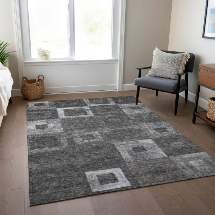 Addison Rugs Chantille Black ACN1142 8ft. x 10ft. Rect. Rug
