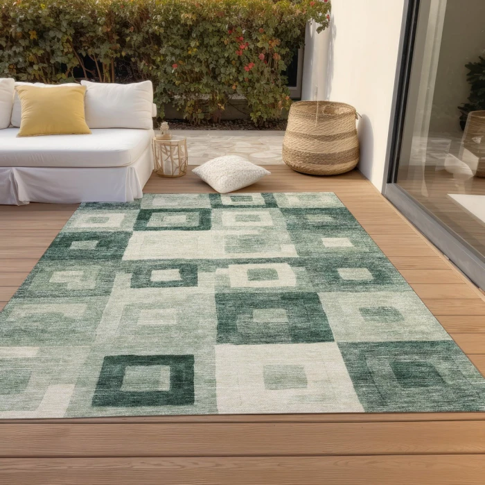 Addison Rugs Chantille Green ACN1142 8ft. x 10ft. Rect. Rug
