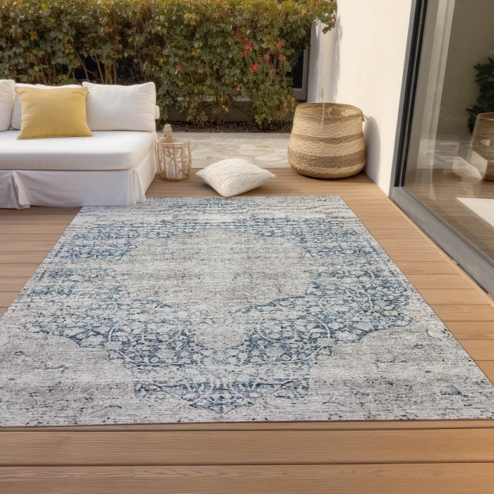 Addison Rugs Chantille Blue ACN1146 9ft. x 12ft. Rect. Rug