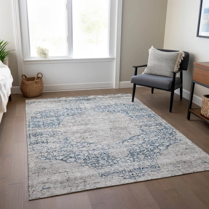 Addison Rugs Chantille Blue ACN1146 9ft. x 12ft. Rect. Rug