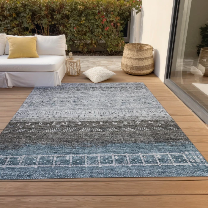 Addison Rugs Chantille Blue ACN1147 5ft. x 7ft.6in. Rect. Rug