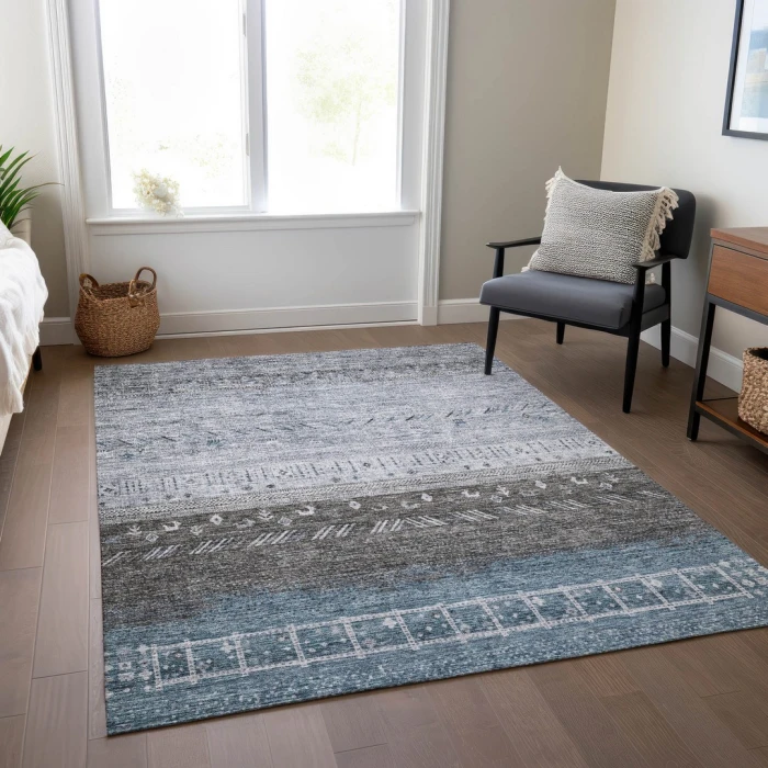 Addison Rugs Chantille Blue ACN1147 5ft. x 7ft.6in. Rect. Rug