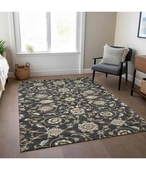 Addison Rugs Chantille Black ACN1149 9ft. x 12ft. Rect. Rug