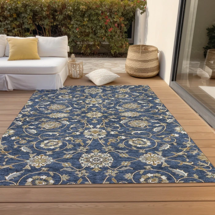 Addison Rugs Chantille Blue ACN1149 8ft. x 10ft. Rect. Rug