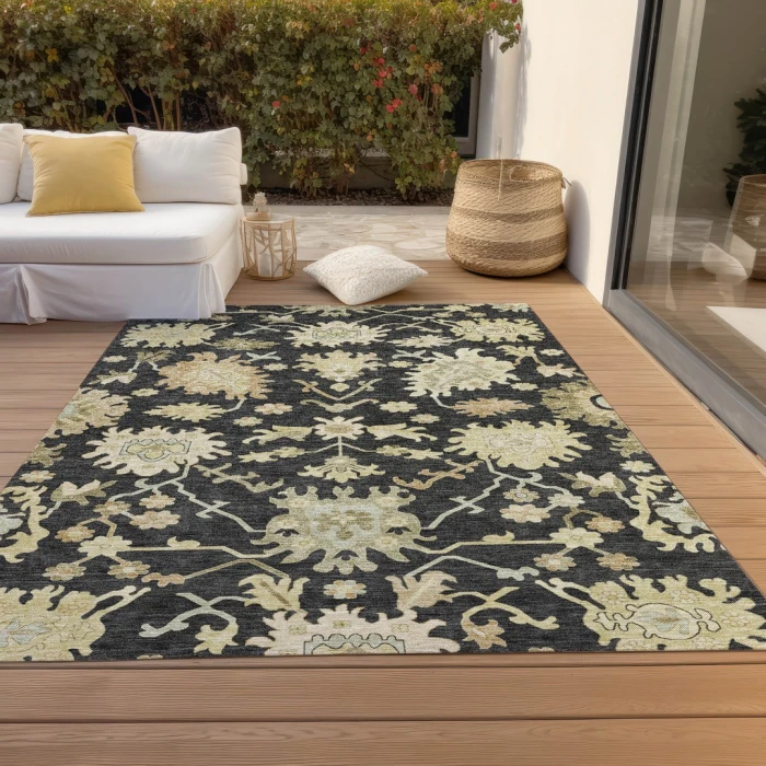 Addison Rugs Chantille Black ACN1150 5ft. x 7ft.6in. Rect. Rug