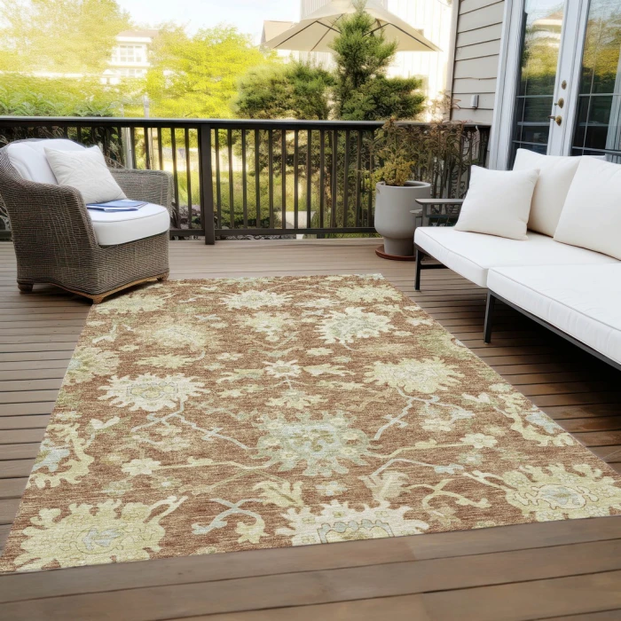 Addison Rugs Chantille Orange ACN1150 9ft. x 12ft. Rect. Rug