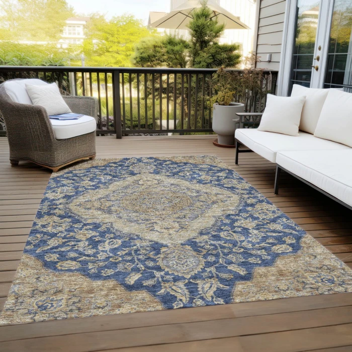 Addison Rugs Chantille Blue ACN1151 8ft. x 10ft. Rect. Rug