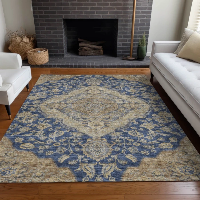 Addison Rugs Chantille Blue ACN1151 8ft. x 10ft. Rect. Rug