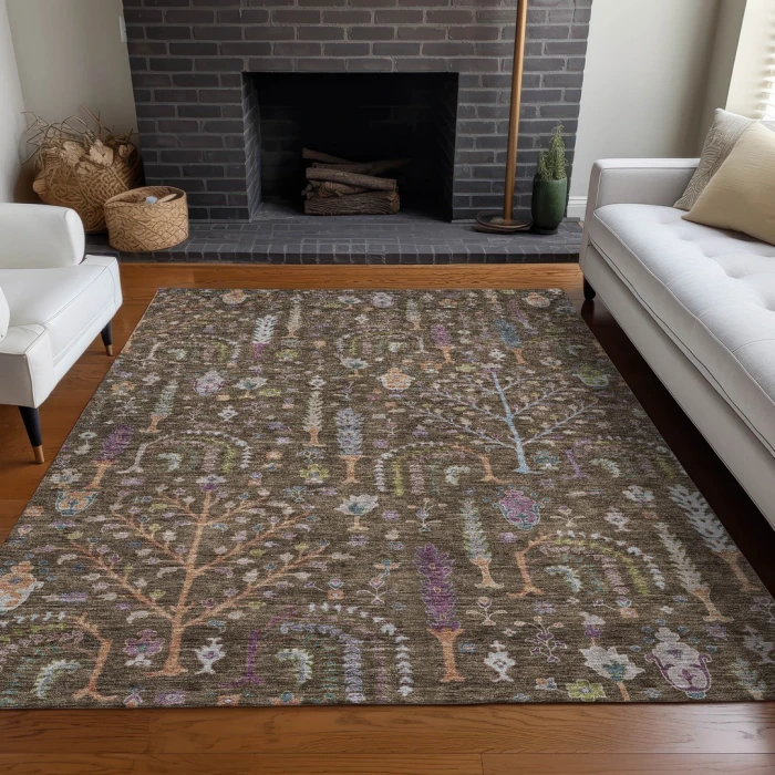 Addison Rugs Chantille Brown ACN1152 9ft. x 12ft. Rect. Rug