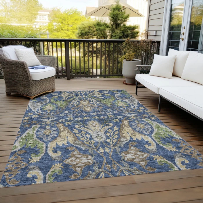 Addison Rugs Chantille Blue ACN1153 8ft. x 10ft. Rect. Rug