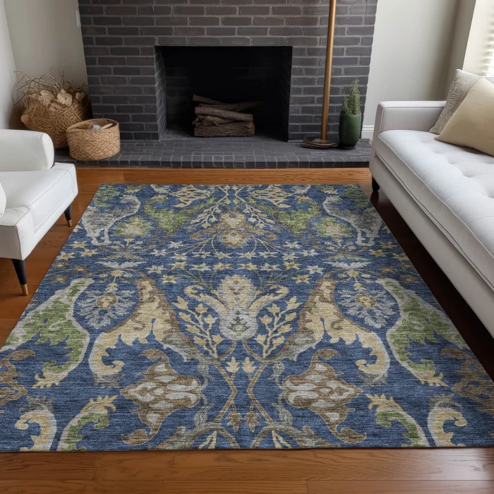 Addison Rugs Chantille Blue ACN1153 8ft. x 10ft. Rect. Rug