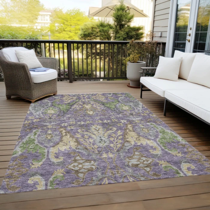 Addison Rugs Chantille Purple ACN1153 8ft. x 10ft. Rect. Rug