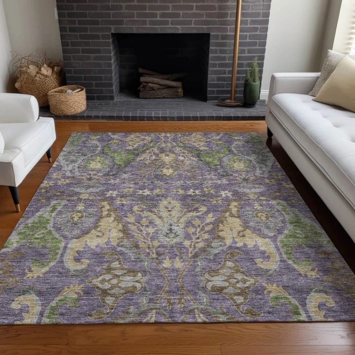 Addison Rugs Chantille Purple ACN1153 8ft. x 10ft. Rect. Rug